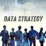 data strategy lettering in front of a crowd