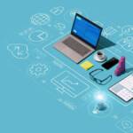 image of laptop and sketches