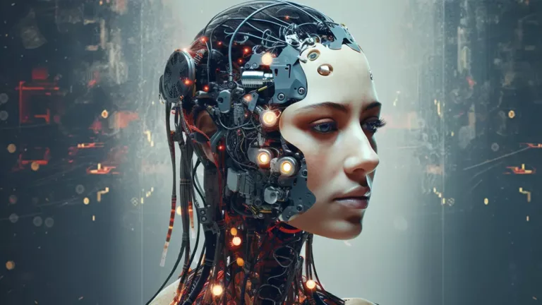 a ai generated human head