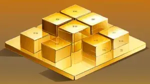 a stack of gold blocks representing the mdm golden record