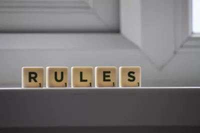 data quality rules | the data governor similar cubes with rules inscription on windowsill in building